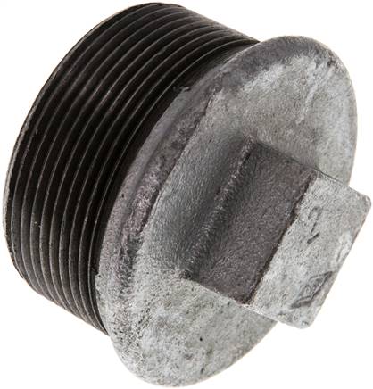 [F2EK9-X2] Plug R2'' Malleable cast iron with External Square 25bar (351.25psi) [2 Pieces]