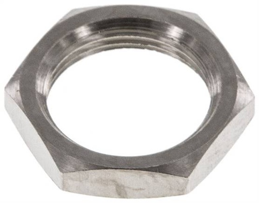 [F2F9Z-X5] Lock Nut M12 Nickel-plated Brass [5 Pieces]