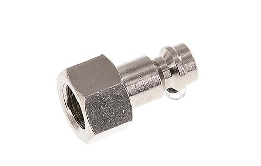 [F2H2E-X5] Nickel-plated Brass DN 5 Air Coupling Plug G 1/8 inch Female [5 Pieces]