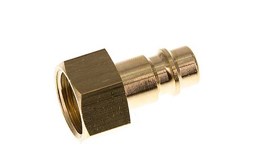 [F2HGY-X5] Brass DN 7.2 (Euro) Air Coupling Plug G 3/8 inch Female [5 Pieces]