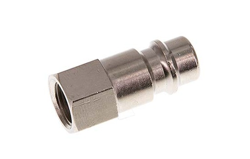 [F2HH7-X2] Nickel-plated Brass DN 7.2 (Euro) Air Coupling Plug G 1/8 inch Female [2 Pieces]