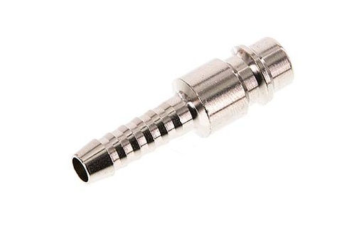 [F2HHM-X2] Nickel-plated Brass DN 7.2 (Euro) Air Coupling Plug 6 mm Hose Pillar [2 Pieces]