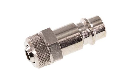 [F2HMA-X2] Nickel-plated Brass DN 7.2 (Euro) Air Coupling Plug 6x8 mm Union Nut [2 Pieces]