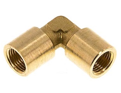 [F2M76-X5] G 1/8'' Brass 90 deg Elbow Fitting 16 Bar [5 Pieces]
