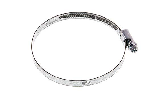 [F2QA4-X5] Abrazadera de manguera de 90 - 110 mm con banda de acero galvanizado de 9 mm - Norma [5 Piezas]