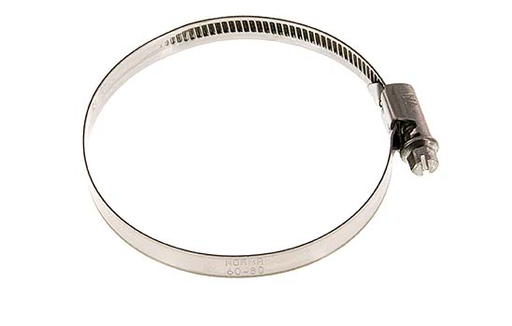 [F2QAS-X2] 50 - 70 mm Schlauchschelle mit einem Edelstahl 304 9 mm Band - Norma [2 Stück]
