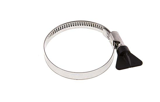 [F2QDD-X2] 40 - 60 mm Hose Clamp with a Stainless Steel 304 12 mm band With Butterfly Handle - Norma [2 Pieces]