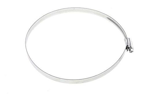 [F2QE7-X2] Abrazadera de manguera de 160 - 180 mm con banda de acero galvanizado de 12 mm - Ideal [2 piezas]