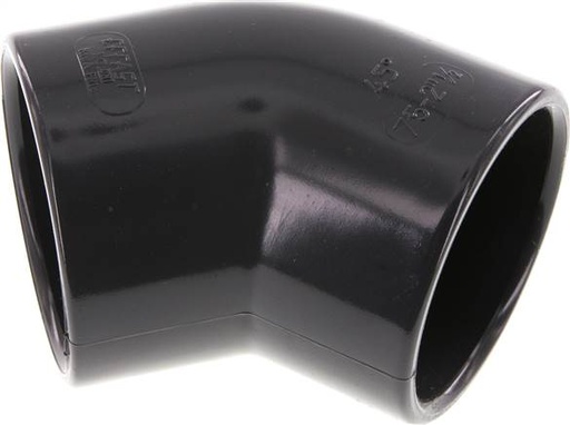 [F2SUN] PVC 45deg Elbow Fitting Socket 75x88mm