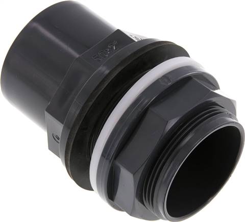 [F2SV9] PVC Bulkhead Fitting Socket 50x63mm