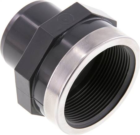 [F2SVT] PVC-Fitting Klebemuffe 50mm x Innengewinde Rp 2''