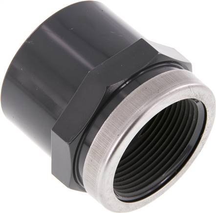 [F2SW5] PVC Fitting Female Socket 50mm x Female Rp 1-1/2''