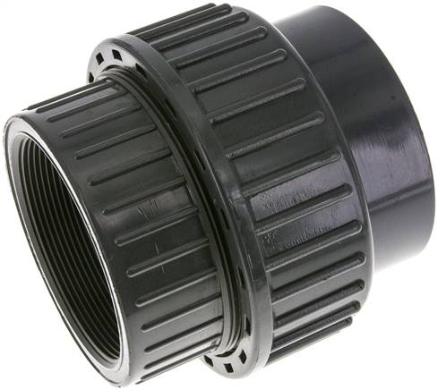 [F2T3E] Conexión de Unión Hembra de PVC de 90mm x Hembra Rp (rosca interna cilíndrica) 3'' EPDM