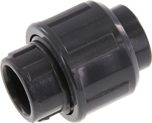 [F2T45] PVC Union Fitting Socket 16x34mm FKM