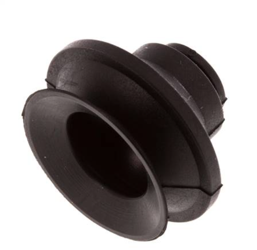 [P2485-X2] 20mm Bellows CR Black Vacuum Suction Cup Stroke 9mm [2 Pieces]