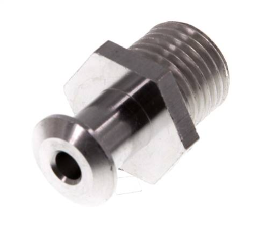 [P248F-X2] G Embout mâle 1/4'' en aluminium pour ventouse DN 4 SW 17 [2 Pièces].