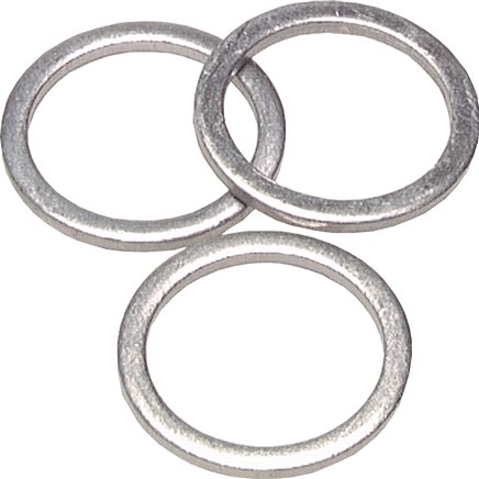 [S2AHE-X50] G 3/4" Aluminum Gasket 27.3x31.9x2 mm [50 Pieces]