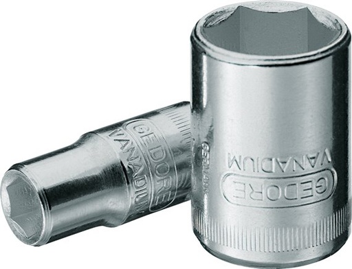 [T22CK-X2] 1/4'' Gedore Rot Steckschlüsseleinsatz für 9 mm Außensechskantschrauben [2 Stück]