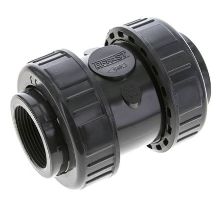[V2RZ8] PVC Rückschlagventil Rp 1 1/2'' 0.012-16bar (0.17-232psi)
