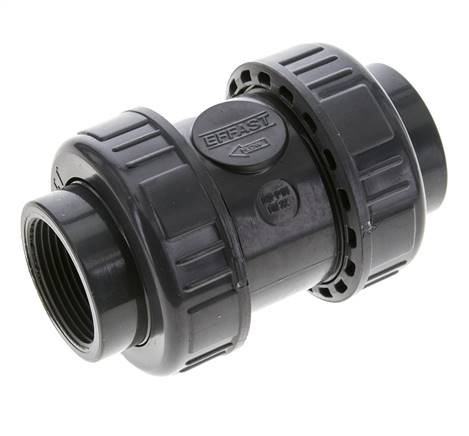 [V2RZA] PVC Rückschlagventil Rp 1 1/4'' 0.012-16bar (0.17-232psi)