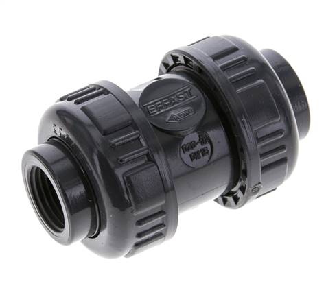 [V2RZB] PVC Rückschlagventil Rp 1/2'' 0.012-16bar (0.17-232psi)