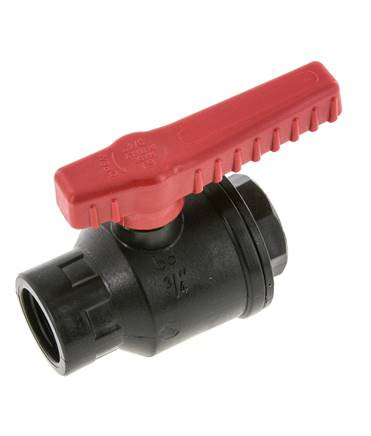 [V2S2W] PP 2-way Ball Valve G 3/4'' PTFE/FKM