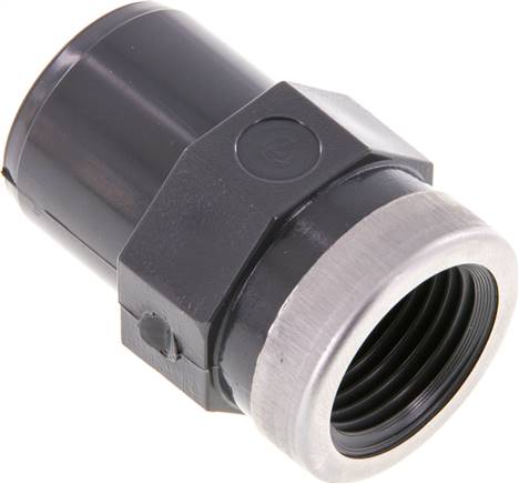 [F2SVH-X2] PVC-Fitting Außengewinde 25mm x Innengewinde Rp 1/2'' [2 Stück]