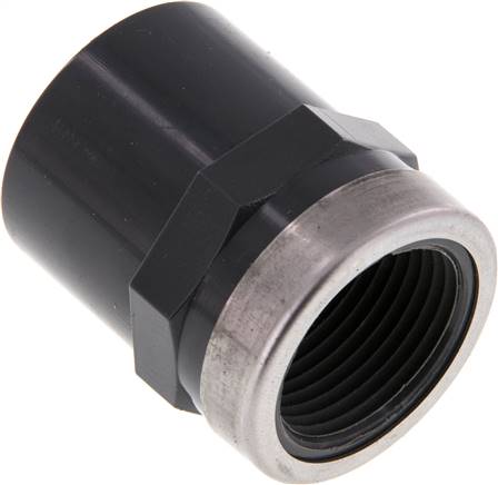 [F2SVZ-X2] PVC-Fitting Innengewinde 25mm x Innengewinde Rp 3/4'' [2 Stück]