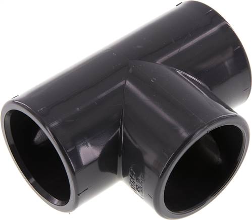 [F2SXQ-X2] PVC T-stuk fitting Lijmmof 50x62mm [2 stuks]