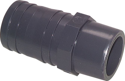 [F2SZ3-X5] PVC Fitting Lijmmof 12mm Met Slangpilaar 12mm [5 stuks]