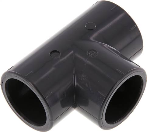 [F2T35-X2] PVC T-stuk fitting Lijmmof 32x42mm [2 stuks]