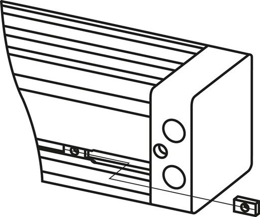 [P28JB] Montagemutter M5 für stangenlose Zylinder 25-63mm