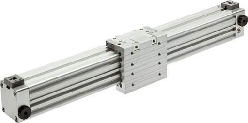 [P28K4] Stangloze Cilinder 18-1600mm - Magnetisch - Demping - Korte Geleider - Enkele Geleider