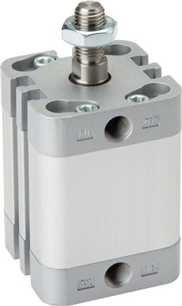 [P28RA] Cilindro Compacto de Doble Efecto ISO 21287 100-10mm - Magnético - Vástago Macho