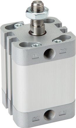 [P28RG] ISO 21287 Doppeltwirkender Kompaktzylinder 100-125mm - Magnetisch - Stangengriff