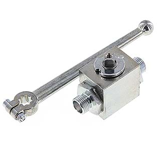 [SI-BL2E-MHY-CRL-10] Rp 1/2 inch Gas 2-Weg RVS Kogelkraan