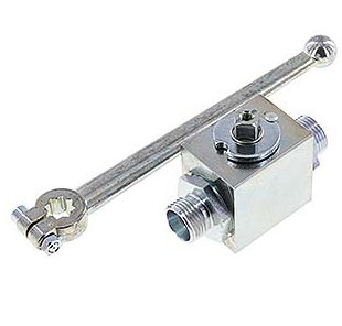 [SI-BL2E-MHY-CRL-12] Anneau de coupe 12 L, vanne à bille hydraulique à 2 voies en acier