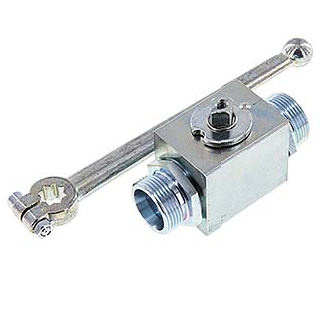 [SI-BL2E-MHY-CRL-18] Anneau de coupe 18 L vanne à bille en acier hydraulique à 2 voies