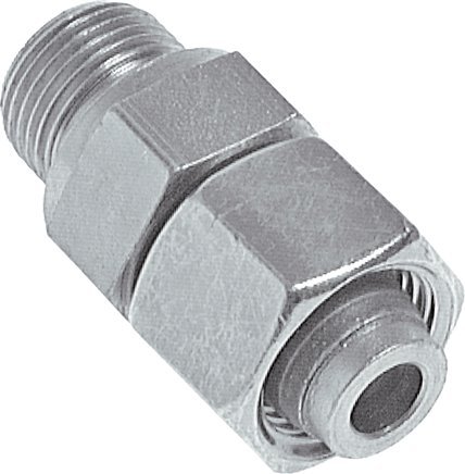 [SI-F2AD8] 38S & M48x2 Acier zingue Raccord tournant droit avec filetage mâle 315 bar NBR Ajustable ISO 8434-1