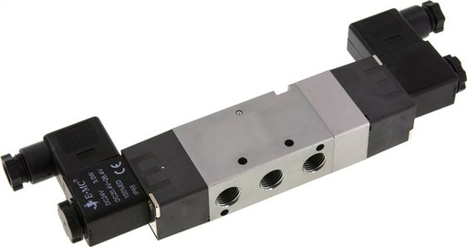 [SI-V2QKT] 5/3 G1/4 '' Middenuitlaat Magneetventiel 24V AC 1.5-8bar/21.0-112psi E.MC