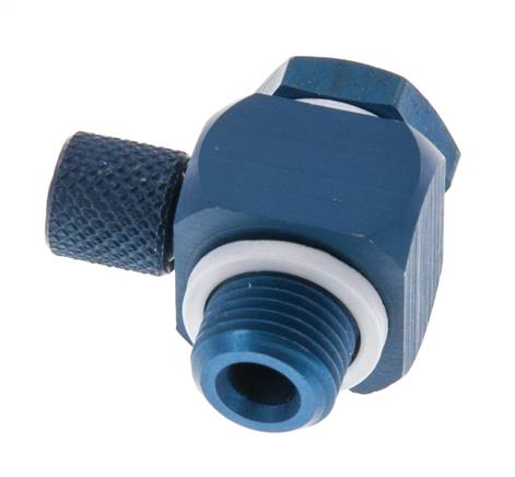 [F27TS-X10] 4.3x3 & G1/8'' Raccord Banjo à Emboîtement en Aluminium Filetage Mâle et Joint Torique Rotatif [10 Pieces]