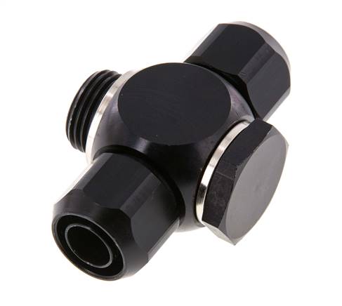 [F284M-X5] 17.6x13 & G1/2'' Aluminum Banjo Tee Push-on Fitting with Male Threads with O-ring [5 Pieces]