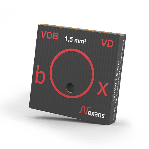 [E2Q64] Nexans H07V-U Profwire Installation Wire - 10533330 [100 Meters] - Nominal cross section conductor: 1.5 mm2