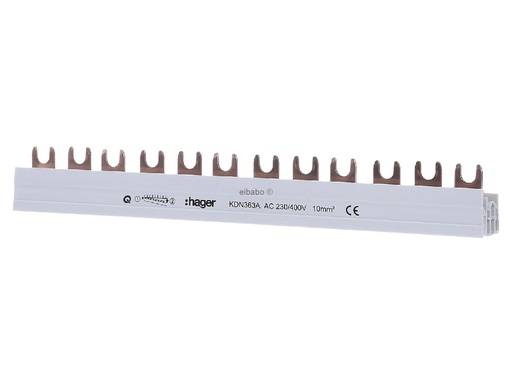 [E2ZP5] Hager Quickbusbar Kamrail - KDN363A