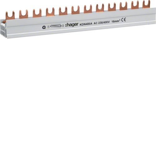 [E2ZPD] Hager Quickbusbar Kamrail - KDN480A