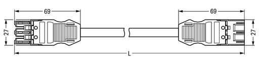 [E26US] Wago 771 Patch Cable Adjustable Building Installation - 771-9393/066-501