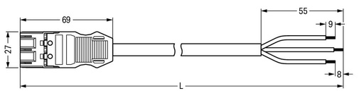 [E26V2] Wago 771 Patchkabel Einstellbare Gebäudeinstallation - 771-9393/266-101