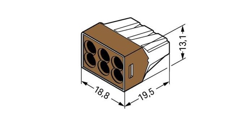 [E26X6] Abrazadera Para Soldar Wago - 773-606 [50 Piezas]