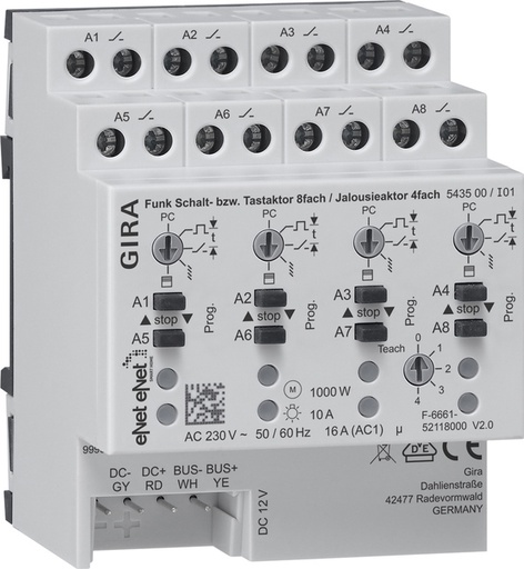 [E2759] Sistema De Bus De Actuador De Persianas Gira ENet - 543500