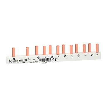 [E27FT] Schneider Electric Merlin Gerin Resi 9 Comb Rail - R9XPH207 [4 Pieces]